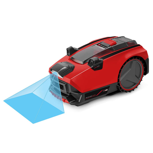 Einhell FREELEXO CAM 500 Mähroboter - Kamera statt Draht, 500m², 25% Steigung, 18V Akku, Brushless