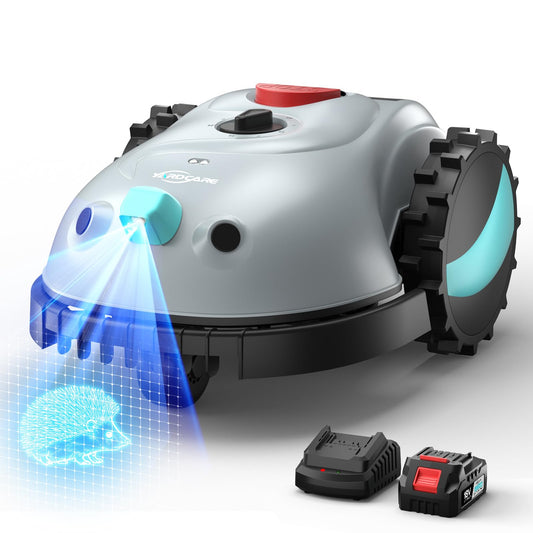 YARDCARE V100 Mähroboter - Vision Navigation, 150m², Hinderniserkennung, inkl. Graskamm & Ersatzklingen