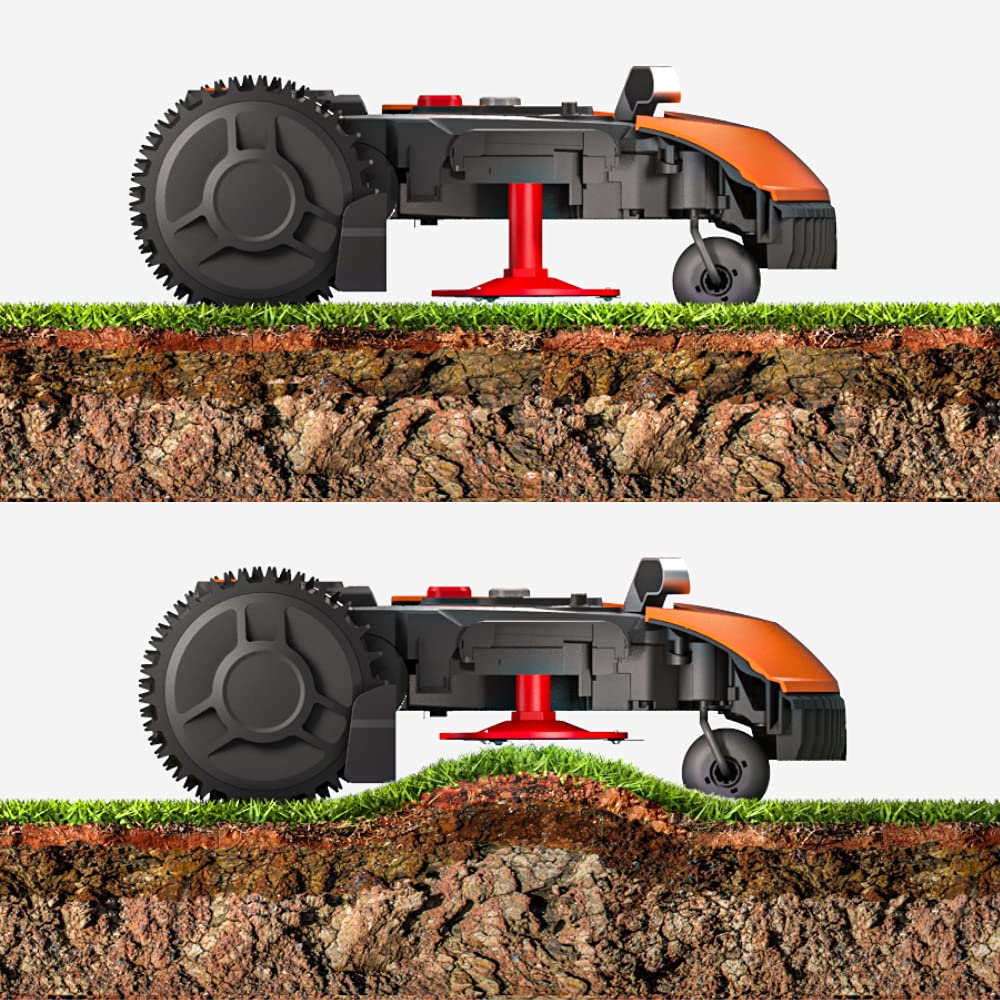 WORX Landroid Plus WR165E Mähroboter - Mit Begrenzungskabel, 500m², AIA Navigation, 35% Steigung, App