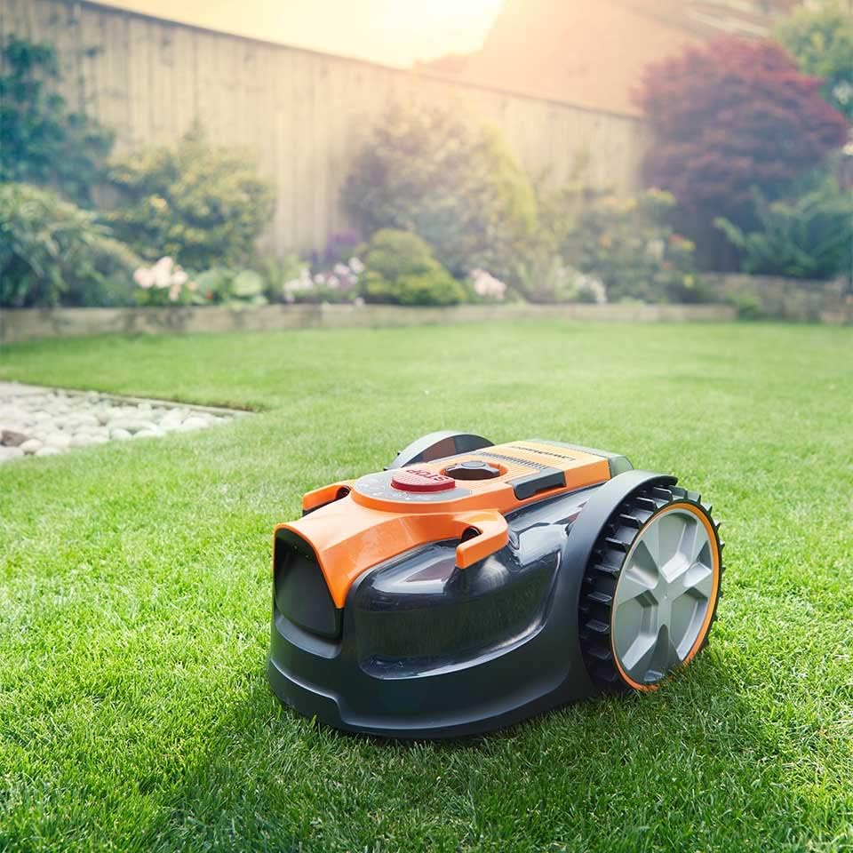 VBRM16 OcuMow Mähroboter - Kabellos, bis 150m², Hindernisvermeidung, geräuscharm, selbstfahrend