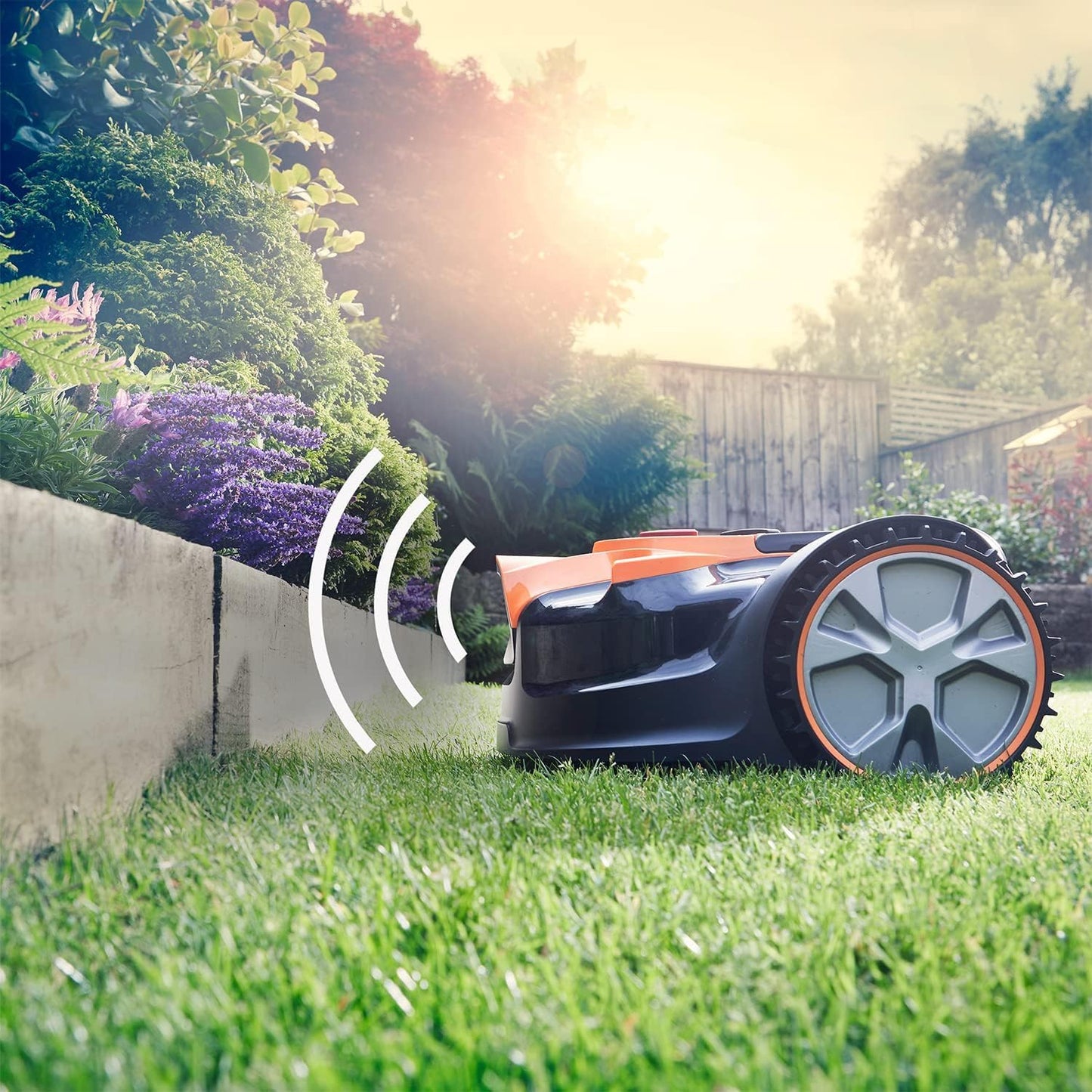 VBRM16 OcuMow Mähroboter - Kabellos, bis 150m², Hindernisvermeidung, geräuscharm, selbstfahrend