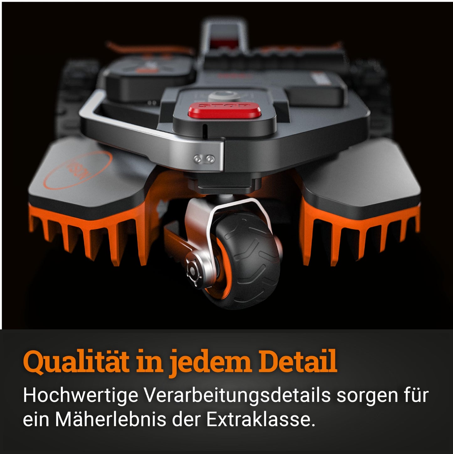 WORX Landroid Vision S250 WR202E - KI Hindernisvermeidung, ohne Kabel, 250m², Igelschutz, WLAN/Bluetooth