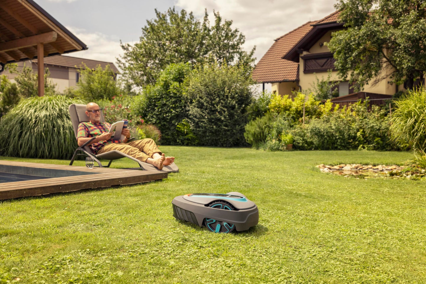 Gardena SILENO City 400m² Set - LONA AI-Technologie, App-Steuerung, 35% Steigung, inkl. Gateway